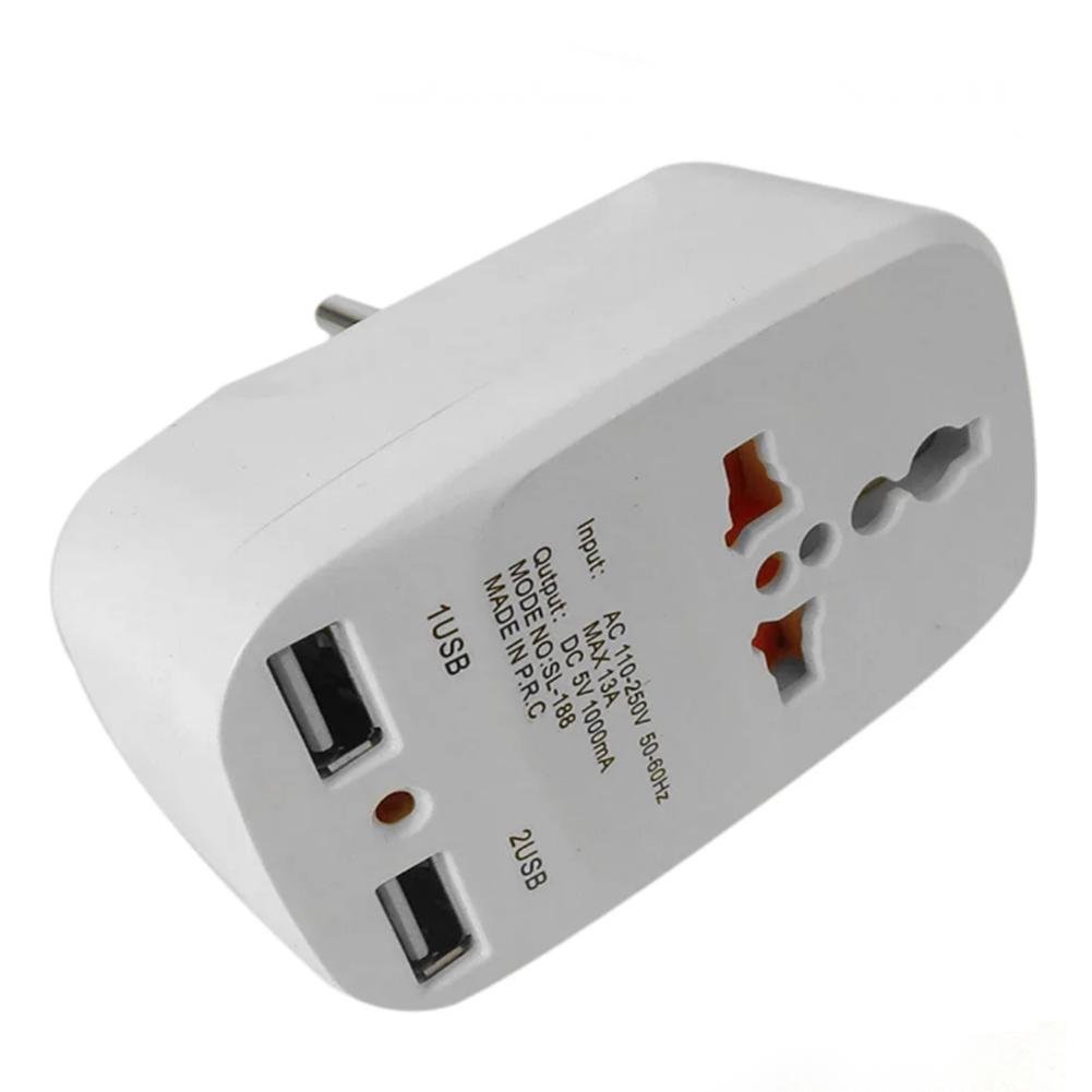 Тройник сетевой Travel Adaptor 823 2 Usb - фото 4