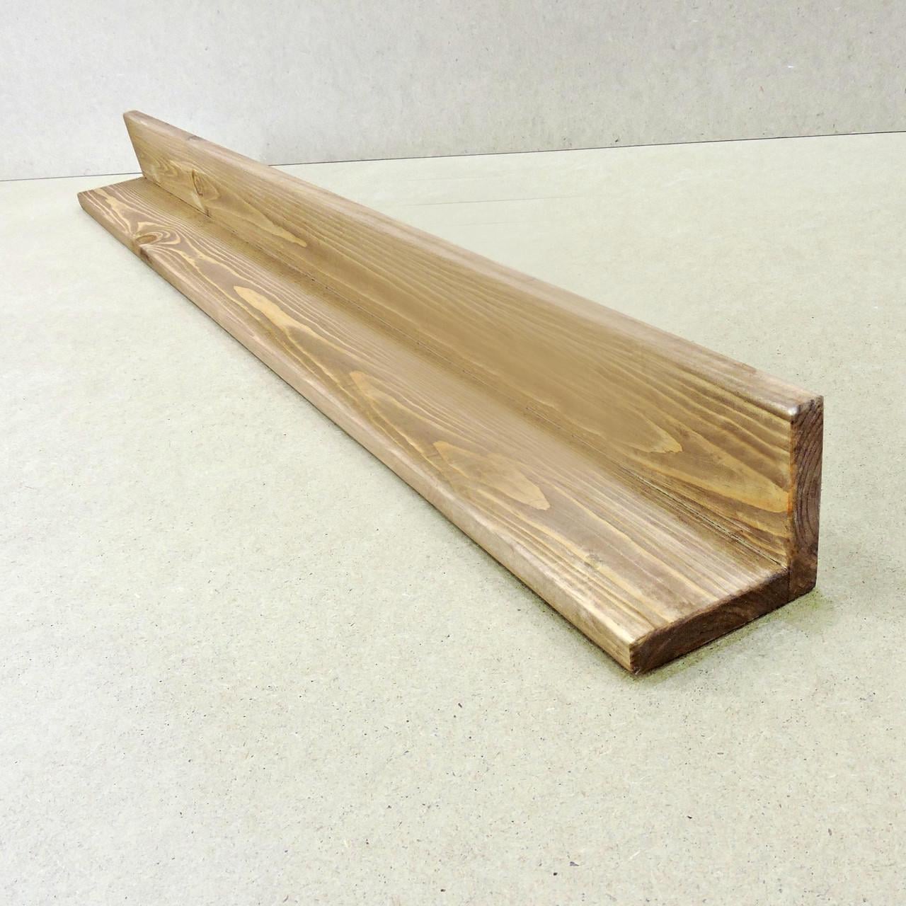 Полка настенная из дерева Палас 120 см Мускат (НСП-128007)