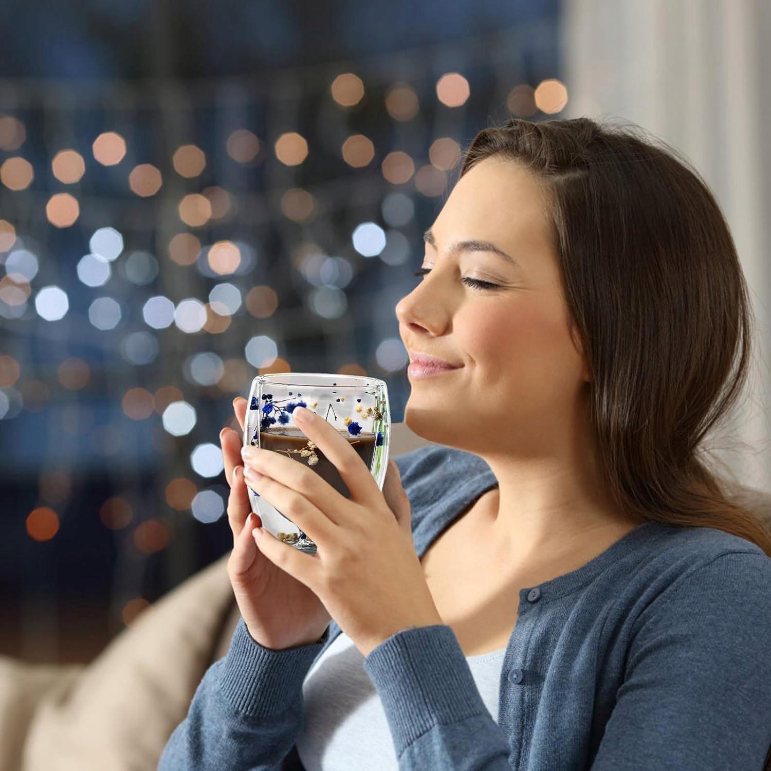 Склянка скляна з подвійними стінками Сухоцвіти 450 мл - фото 4