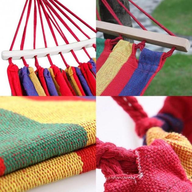 Гамак з каркасом і чохлом Hammock 240х100 см Темно-червоний - фото 5