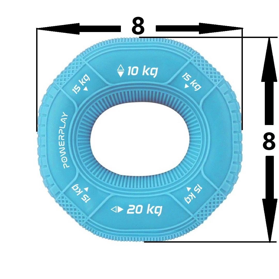 Эспандер кистевой силиконовый PowerPlay PP-4331 Hand Grip Light 10-15-20 кг Голубой (A-013226) - фото 10 Эспандер кистевой силиконовый PowerPlay PP-4331 Hand Grip Light 10-15-20 кг Голубой (A-013226) - фото 10