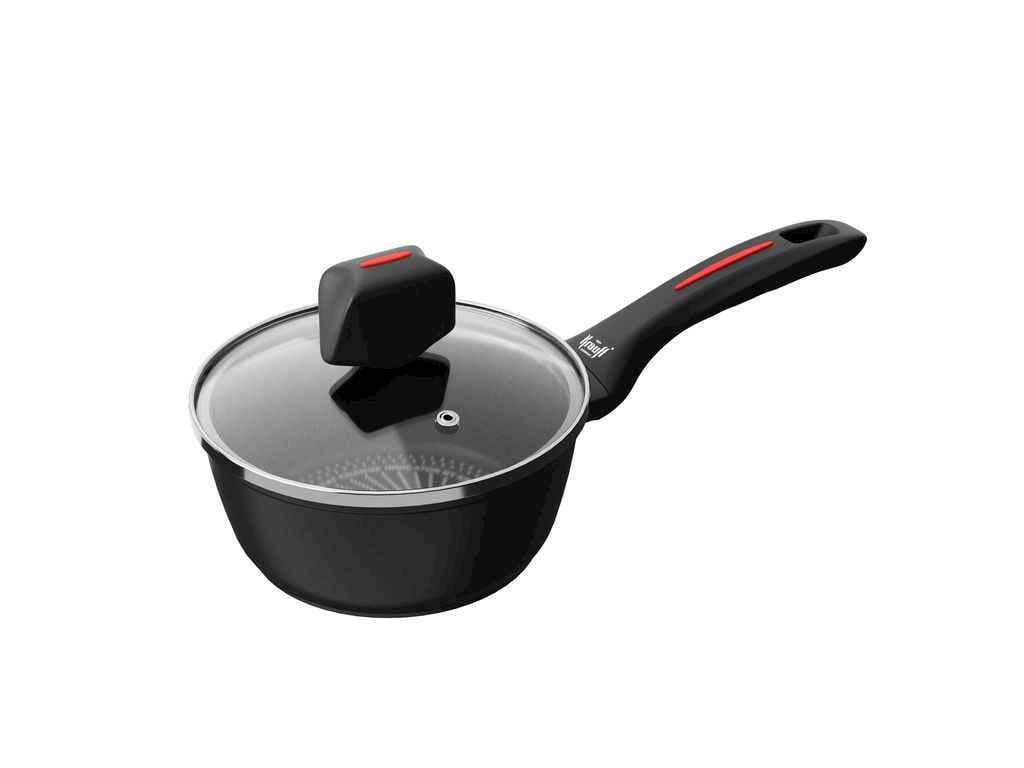 Ківш KRAUFF Smart Fry зі скляною кришкою 1 л 16 см (1028326)