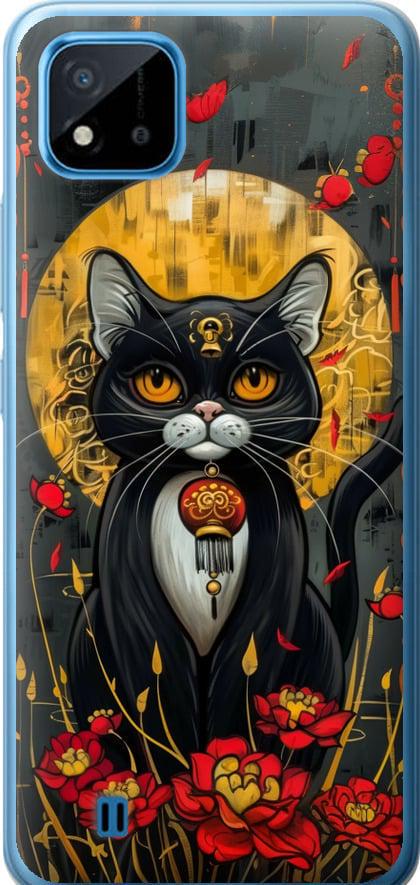 Чехол на Realme C20A China Cat (6134t-2416-42517)