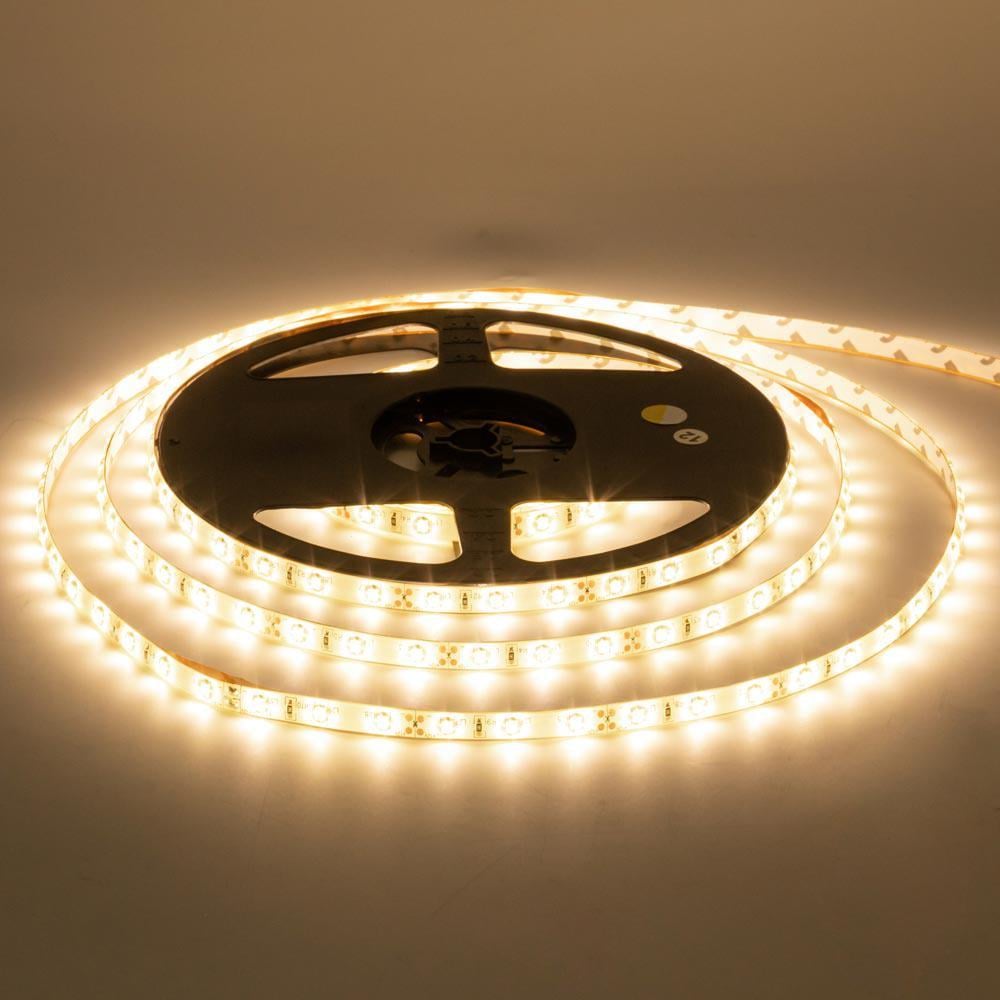 Светодиодная линейка AVT 12V SMD2835 60LED/м IP20 5 м Белый теплый (1010572)