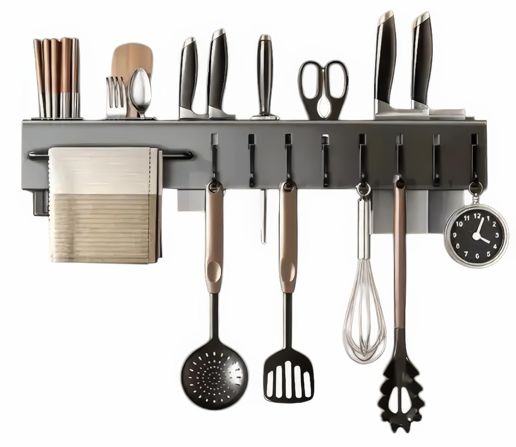 Полиця-органайзер настінний SKLM-5 50 см Сірий (25036818) - фото 2 Полиця-органайзер настінний SKLM-5 50 см Сірий (25036818) - фото 2