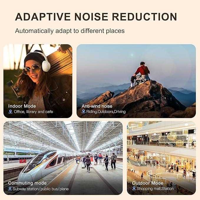 Навушники з мікрофонами QCY H3 ANC Bluetooth та активним шумозаглушенням - фото 5