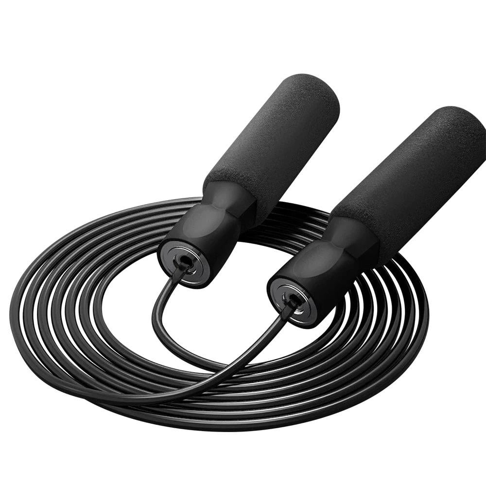 Скакалка скоростная гимнастическая для кроссфита с подшибниками 2,8 м Черный - фото 3 Скакалка скоростная гимнастическая для кроссфита с подшибниками 2,8 м Черный - фото 3