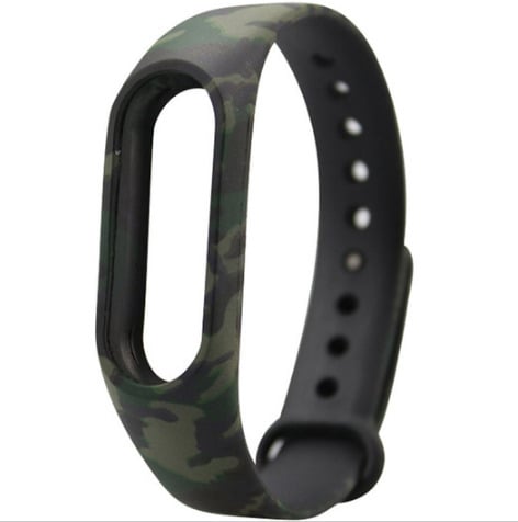 Силіконовий ремінець Primo для фітнес-браслету Xiaomi Mi Band 2 Green Camouflage (574870998)
