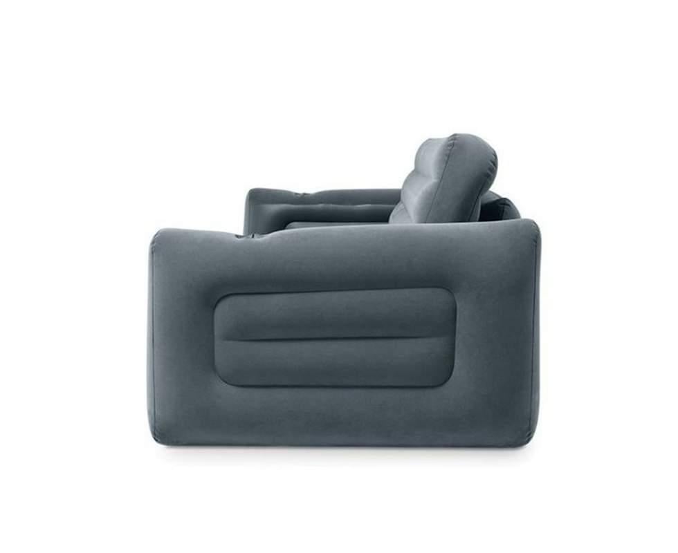 Крісло надувне трансформер Intex 224 х 117 х 66 см Сірий (66551) - фото 4 Крісло надувне трансформер Intex 224 х 117 х 66 см Сірий (66551) - фото 4