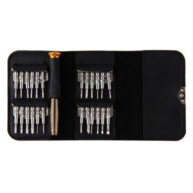 Набір викруток для електроніки 25в1 з подовжувачем в чохлі (Е051525)