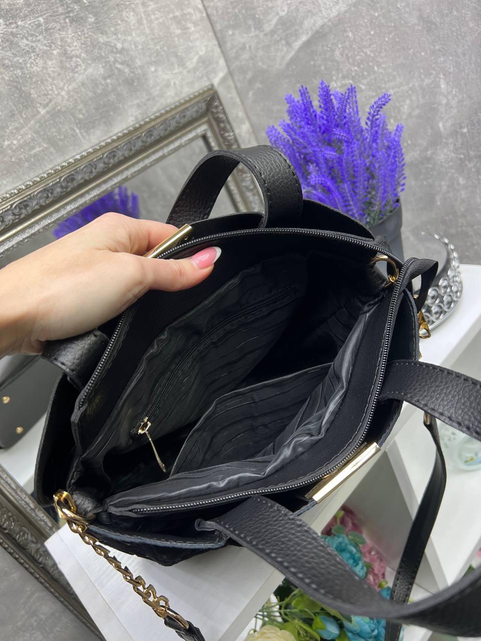 Сумка стильна жіноча містка через плече з плечовим ременем Смарагдовий - фото 6 Сумка стильна жіноча містка через плече з плечовим ременем Смарагдовий - фото 6