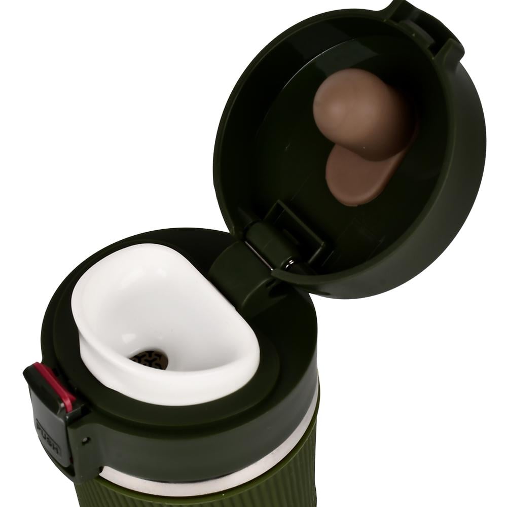 Термокружка Stenson MT-4927 пластик и нержавеющая сталь 380 мл Зеленый (26500232) - фото 2 Термокружка Stenson MT-4927 пластик и нержавеющая сталь 380 мл Зеленый (26500232) - фото 2