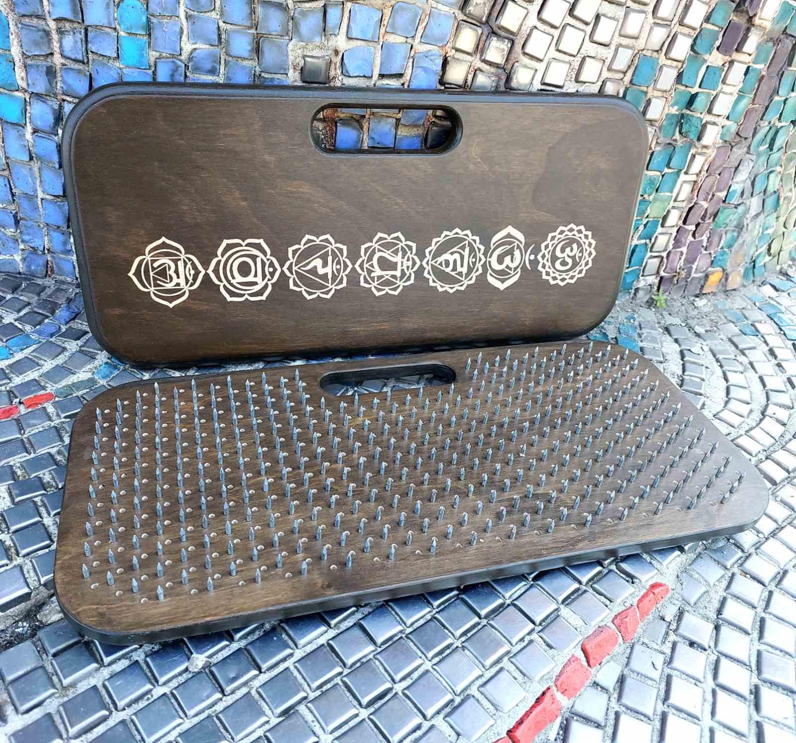 Доска Садха для спины статический шаг 15 мм с ручками (28325961)