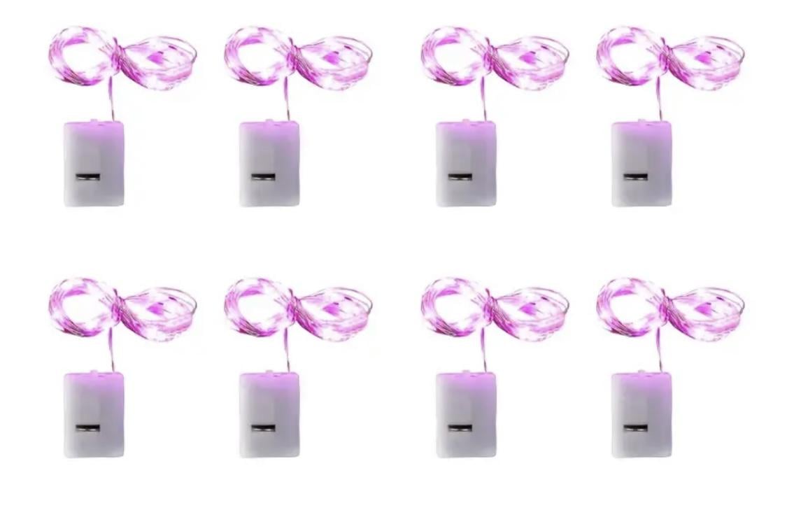 Гірлянда роса міні на батарейках 2 м Рожевий (30469104) - фото 2