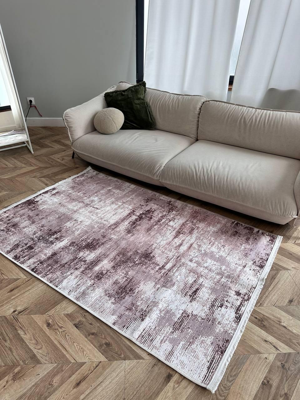 Килим безворсовий з шенілу та бавовни антиковзаючий 120х180 см (267)