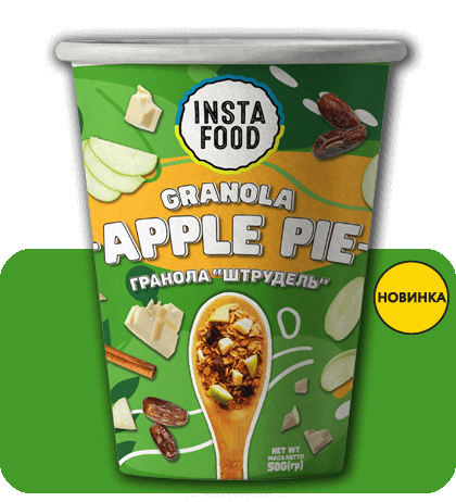 Набір граноли Insta Food Apple Pie 50 г 6 шт. (4434003144) - фото 2