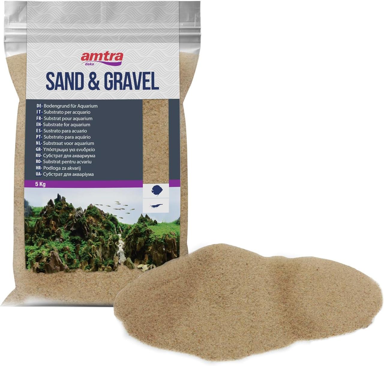 Грунт для аквариума Amtra Sand Extra-Fine Amber 0,1-0,2 мм 5 кг (1353788900)