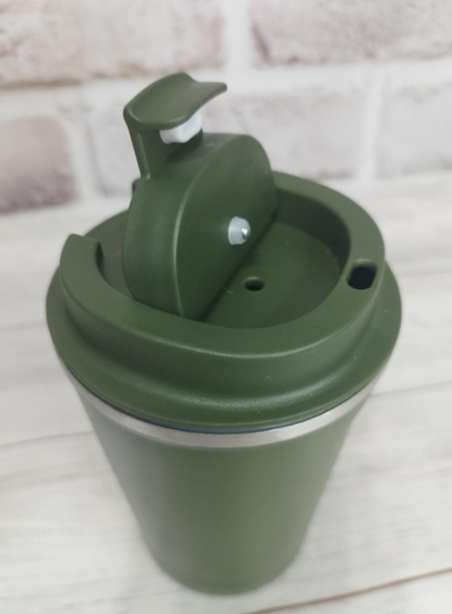 Термокухоль Happy Life Coffee 380 мл Зелений (411427317) - фото 6 Термокухоль Happy Life Coffee 380 мл Зелений (411427317) - фото 6