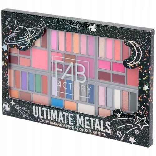 Палитра для макияжа Fab Factory Ultimate Metals 66 цветов
