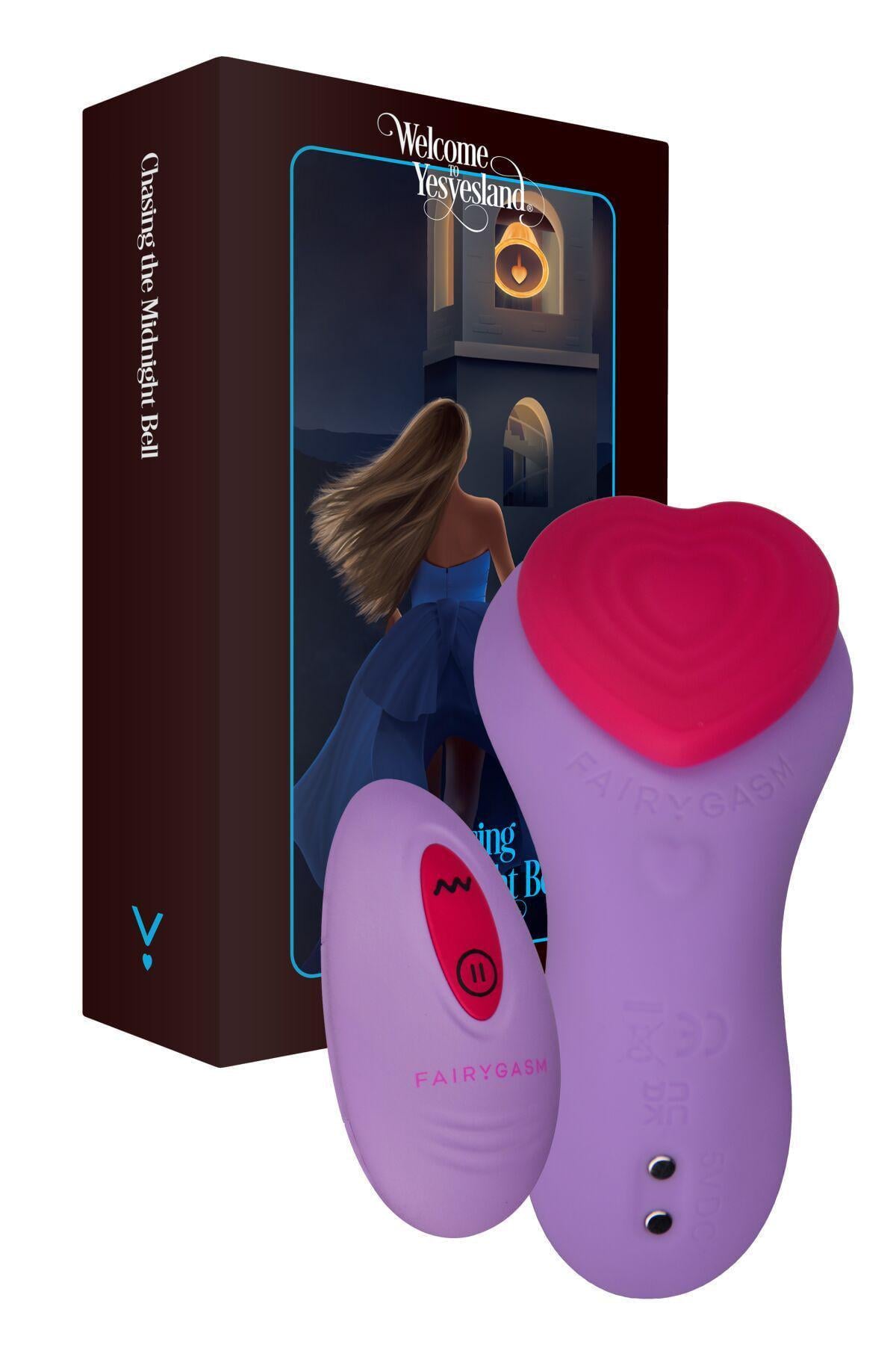 Вібратор у трусики FairyGasm HeartGem на магніті/пульт ДК Violet (BLS0630)