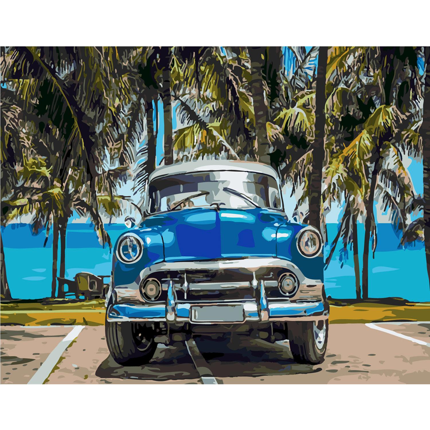 Картина по номерам Strateg На парковке Малибу 40х50 см (SY6162)