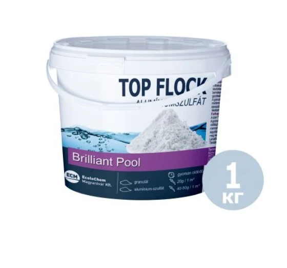 Коагулянт для води в басейні ECM 80012 для очищення каламутності у гранулах 1 кг (132-9-80012)