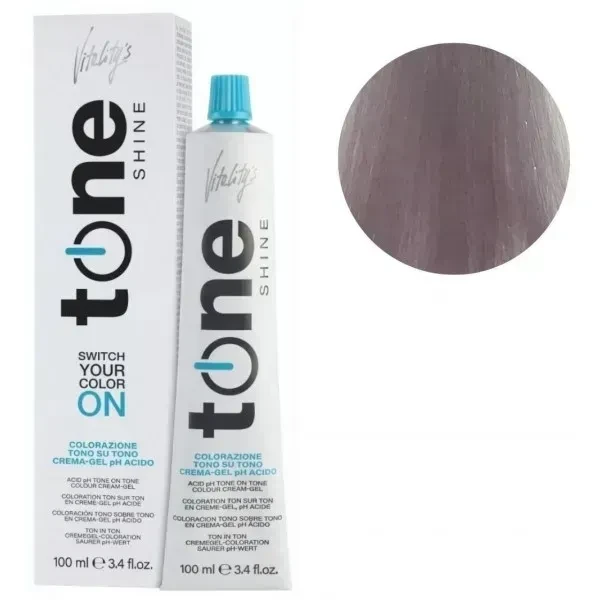 Гель-краска для волос тонирующая безаммиачная Tone Shine Vitality's 11/87 Радужно-фиолетовый платиново-жемчужный 100 мл