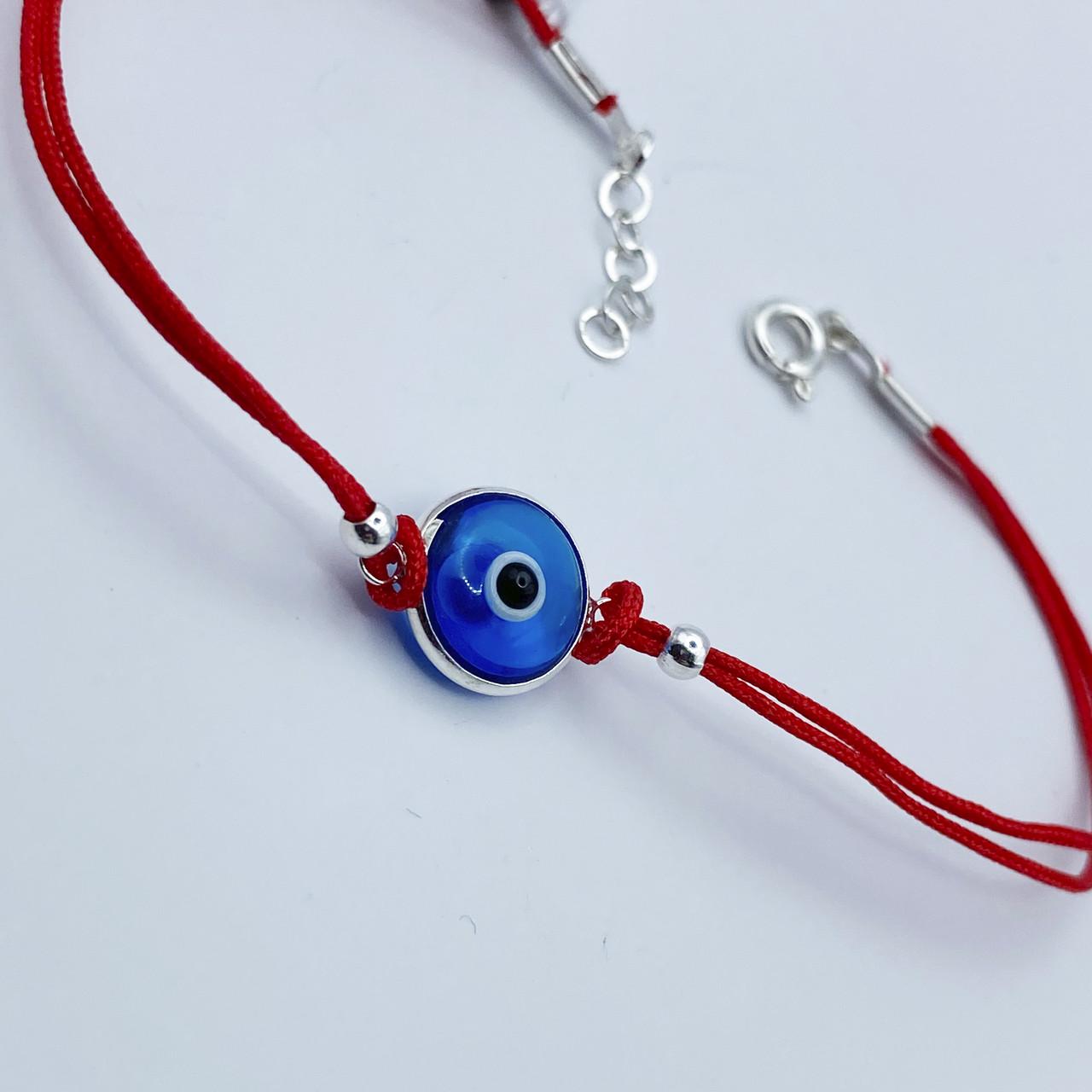Браслет серебряный красная нить Глаз Фатимы 1,22 г