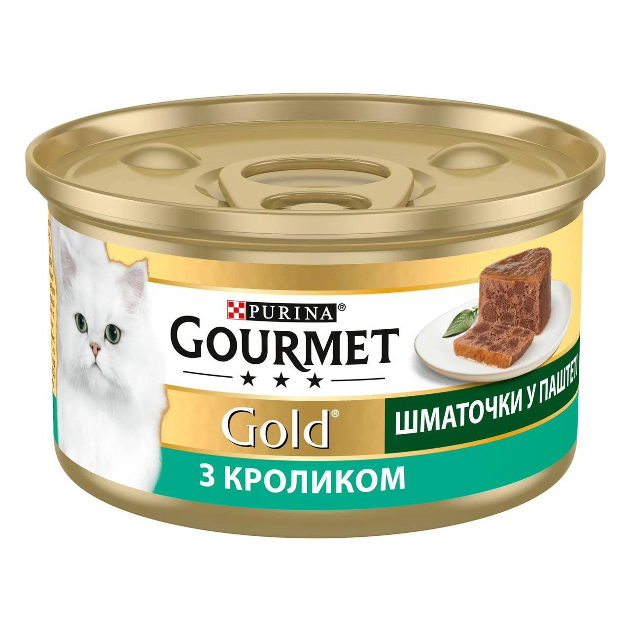 Корм вологий для кішок Gourmet Шматочки в паштеті з кроликом 85 г 24 шт. (1877616403) - фото 1