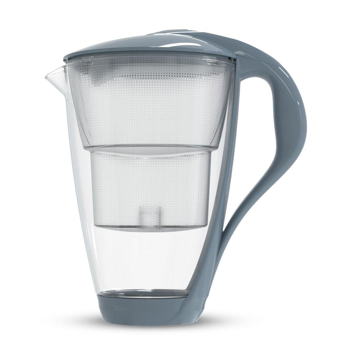 Фільтр-глечик скляний DAFI CRYSTAL LED Unimax 2 л Сталевий