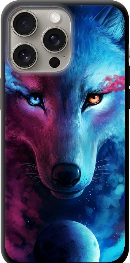 Чехол на iPhone 15 Pro Max Арт-волк (3999b-3098-42517)
