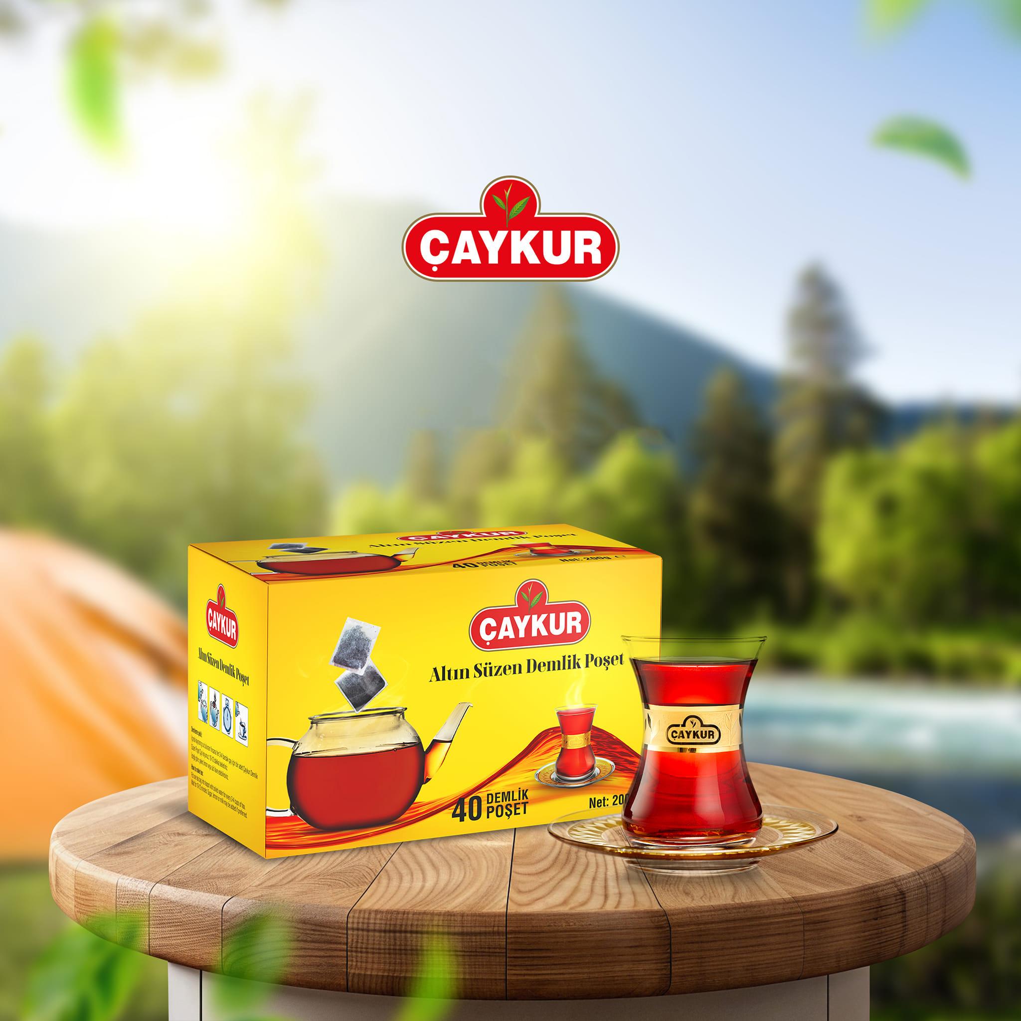 Чай турецький чорний CAYKUR Altın Demlik 40 пакетів 200 г (000306) - фото 2 Чай турецький чорний CAYKUR Altın Demlik 40 пакетів 200 г (000306) - фото 2