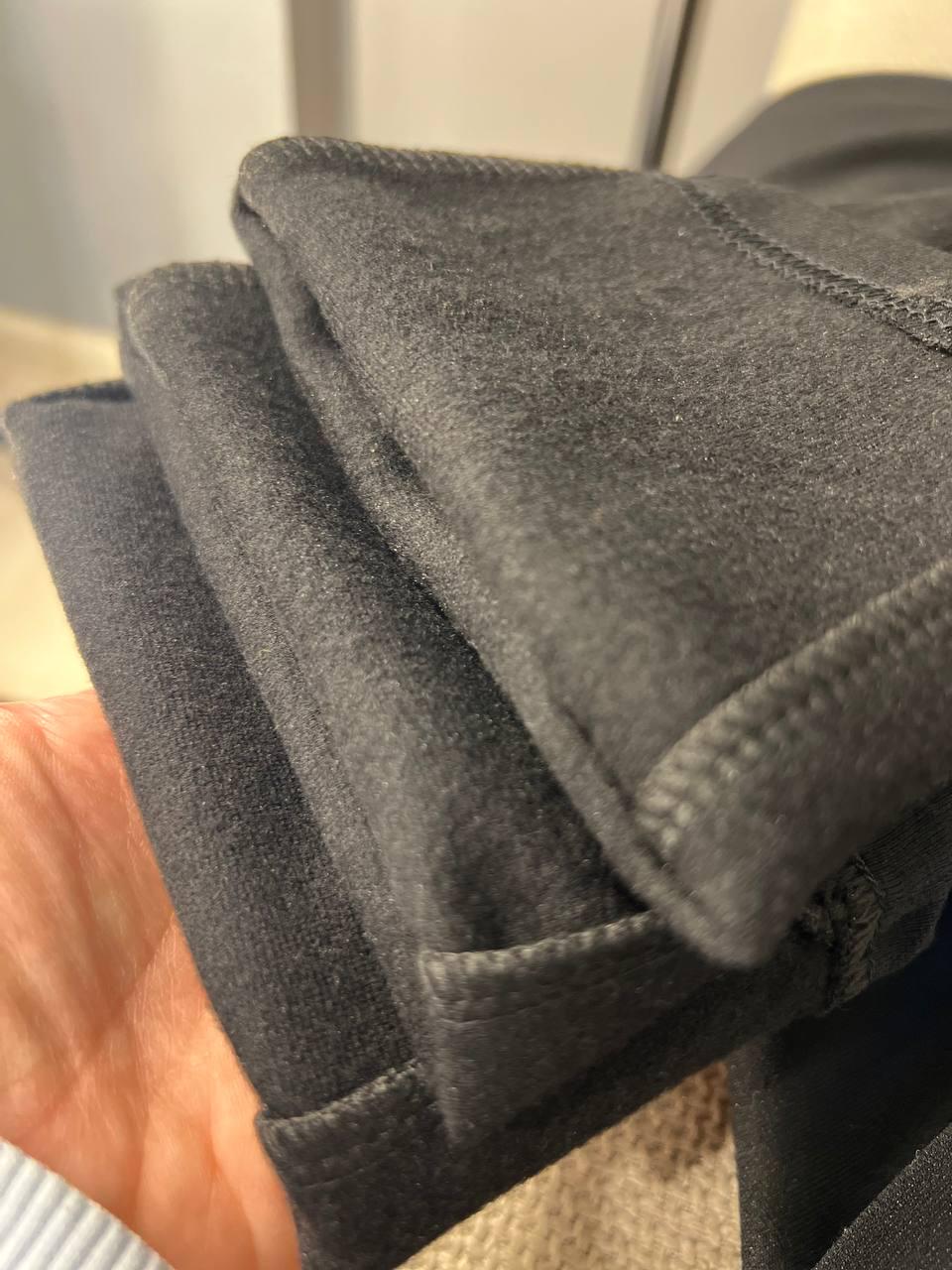 Лосины женские батал INCEBELLI 4148 широкий пояс утепленные 4XL Черный (1182) - фото 4