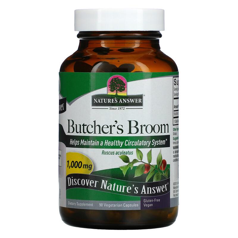 Голиця колюча Nature's Answer Butcher's Broom 1000 мг 90 капсул (1118701877)