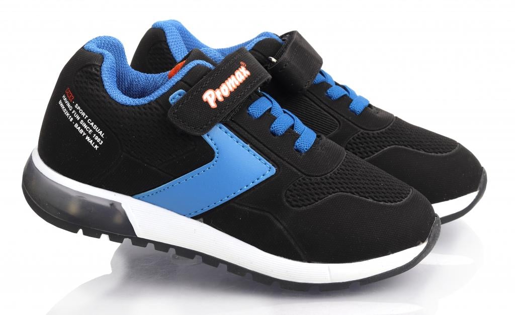 Кроссовки для мальчиков р. 28 Черно-голубой (501)