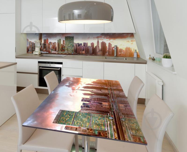 Наклейка 3Д виниловая на стол Zatarga «Новый город» 650х1200 мм (Z183389/1st)