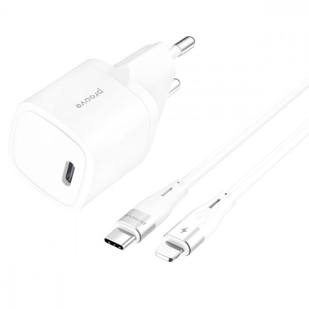 Зарядний пристрій 20 W /Type-C/ Кабель Type-C to Lightning White
