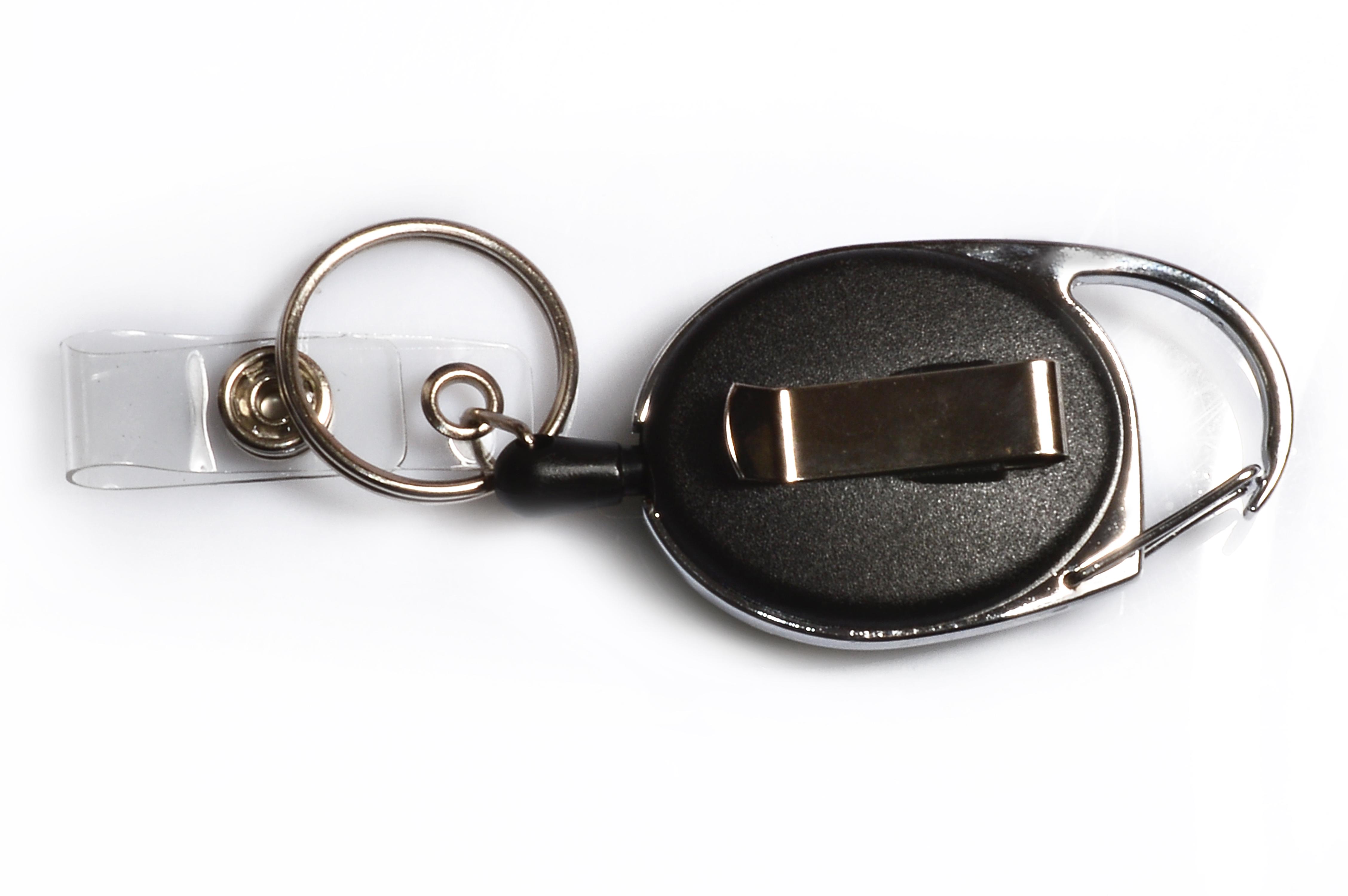 Крепление ретрактор для бейджа ключей удостоверения пропуска Черный (404597784) - фото 2 Крепление ретрактор для бейджа ключей удостоверения пропуска Черный (404597784) - фото 2