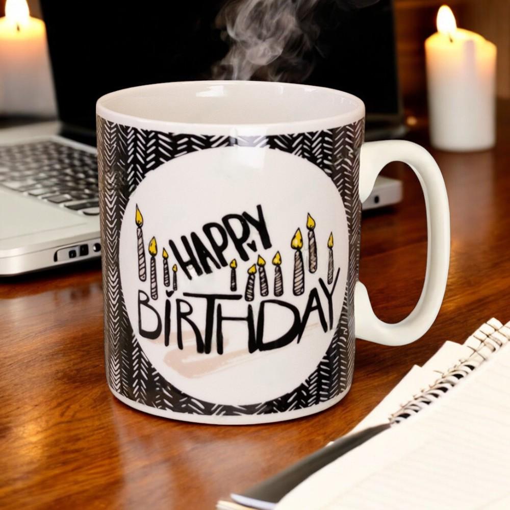 Большая керамическая кружка "Happy Birthday" 1 л - фото 6