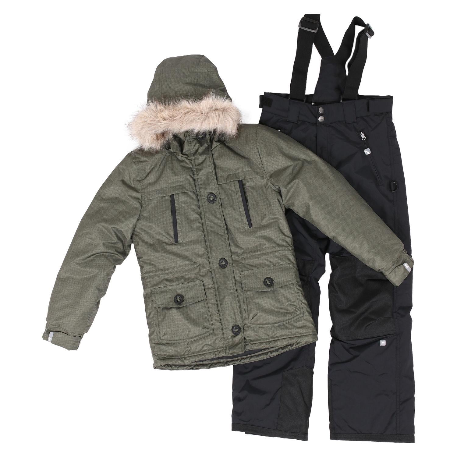 Детский зимний комплект для девочки SNO F18M310 134-140 см Оливково-черный (F18M310-Suage_Black-8)