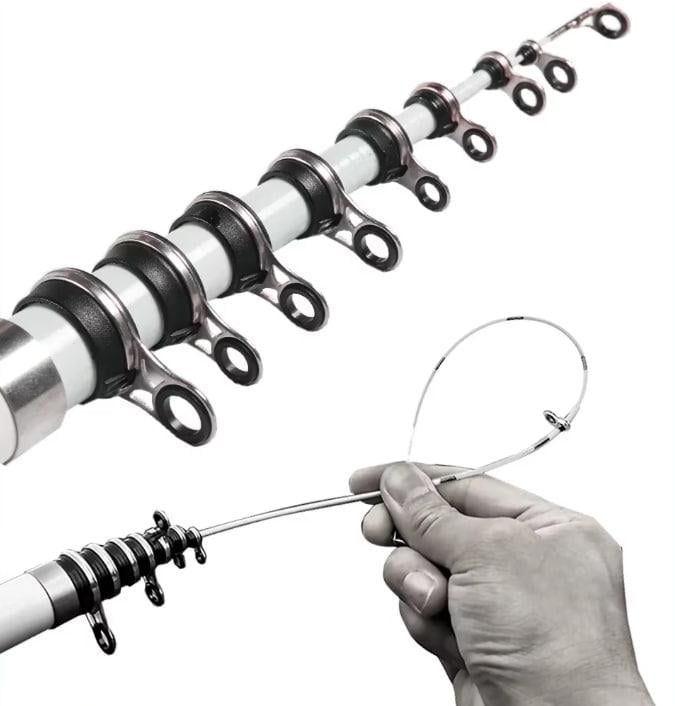 Спиннинговое удилище телескопическое из углеродного волокна 1,8 м - фото 6