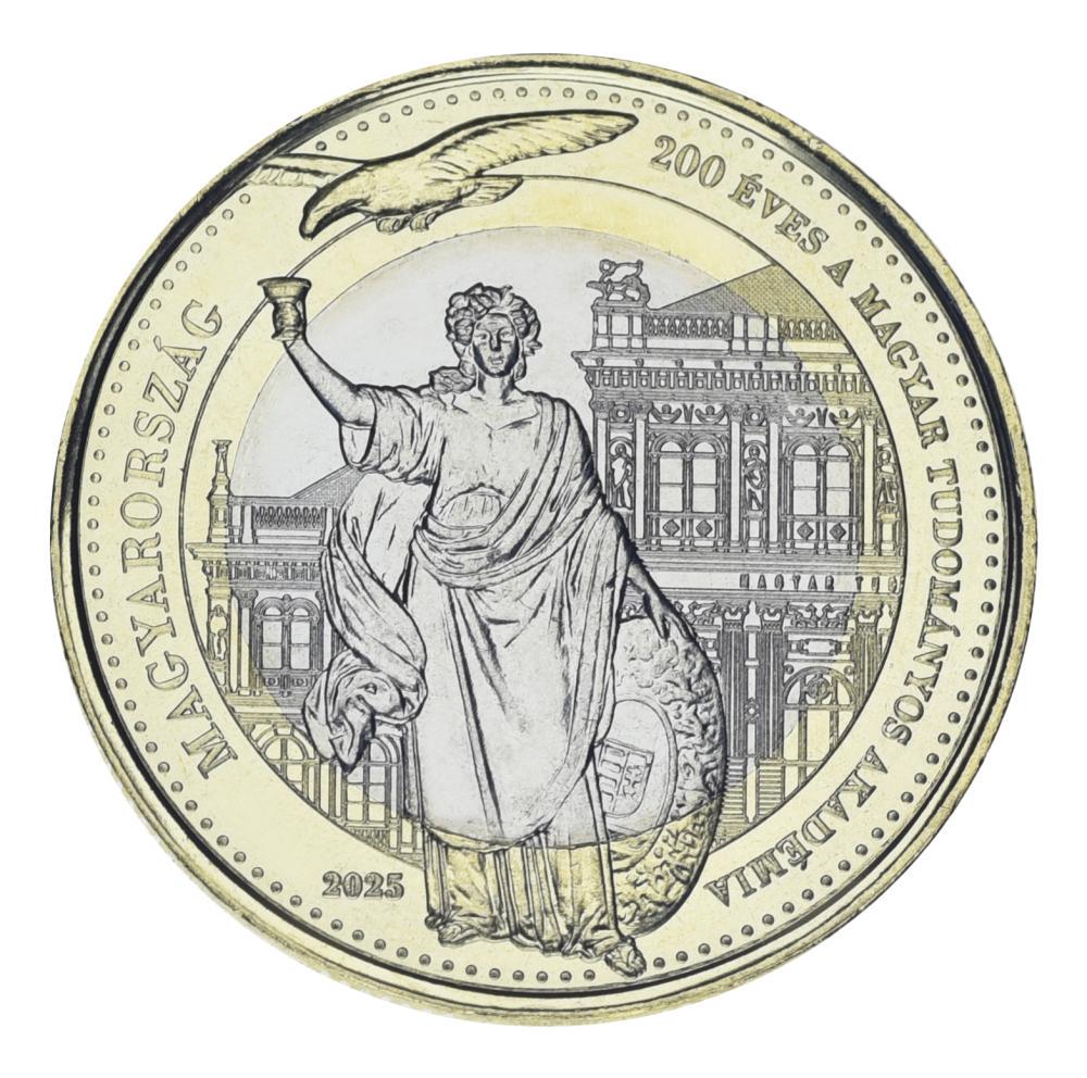 Коллекционная монета Венгрия 200 форинтов 2025 биметалл UNC Памятная Венгерская академия наук (М23826)