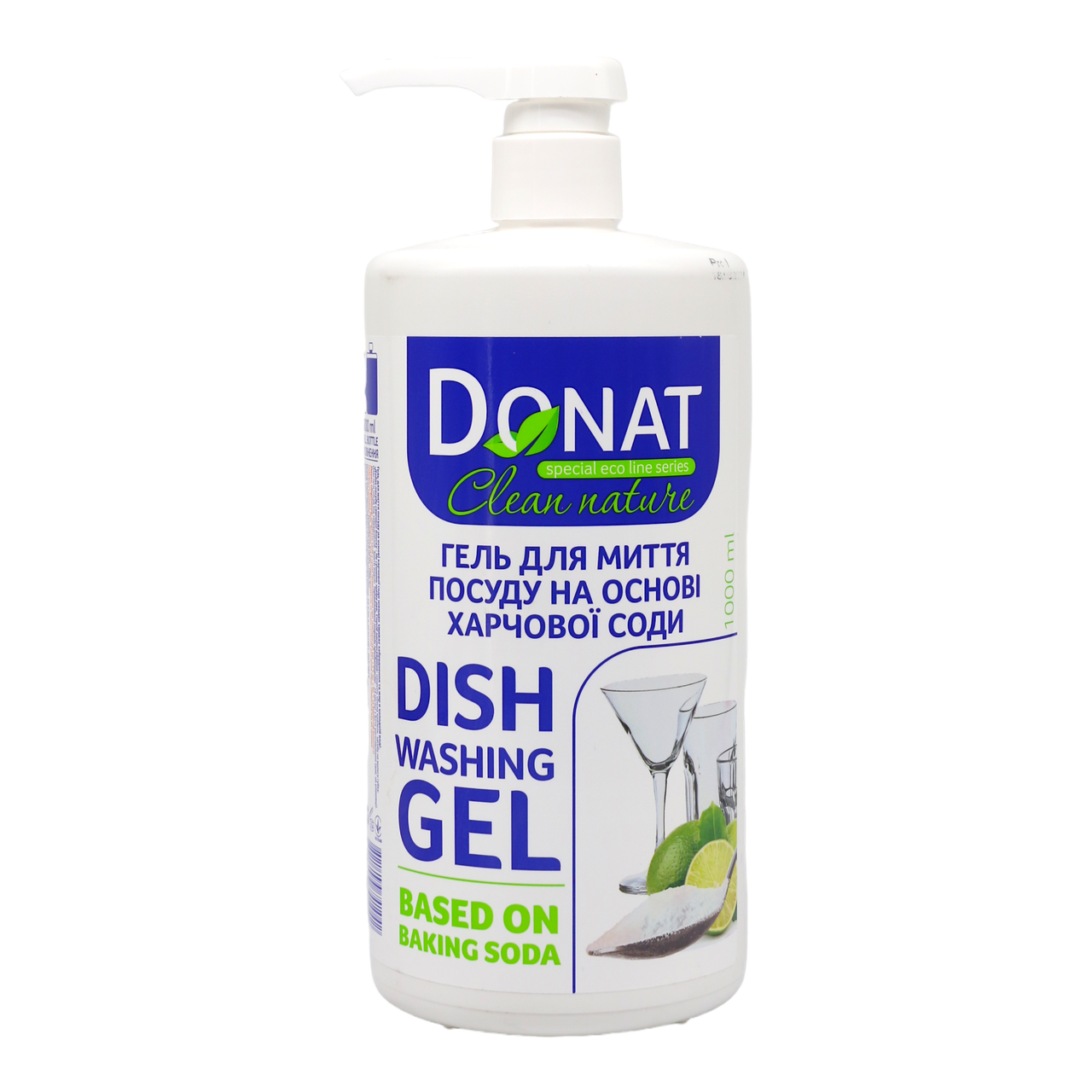 Гель для мытья посуды Donat Clean Nature на основе пищевой соды 1 л (НФ-00006504)