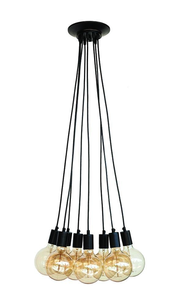 Люстра подвесная лофт Light House LS-18680-8 BK Черный