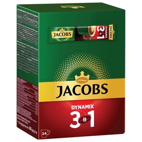 Напій кавовий розчинний Jacobs 3в1 Dynamix 24шт