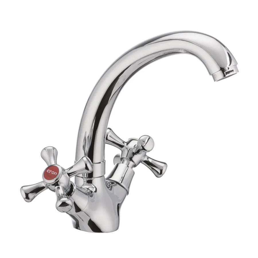 Смеситель для умывальника Cron Smes 272 Chrome (CR0068)