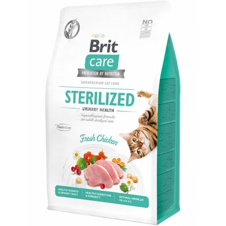 Корм сухой Brit Care Cat Grain Free Sterilized Urinary Health для взрослых стерилизованных кошек с курицей 400 г (540747)