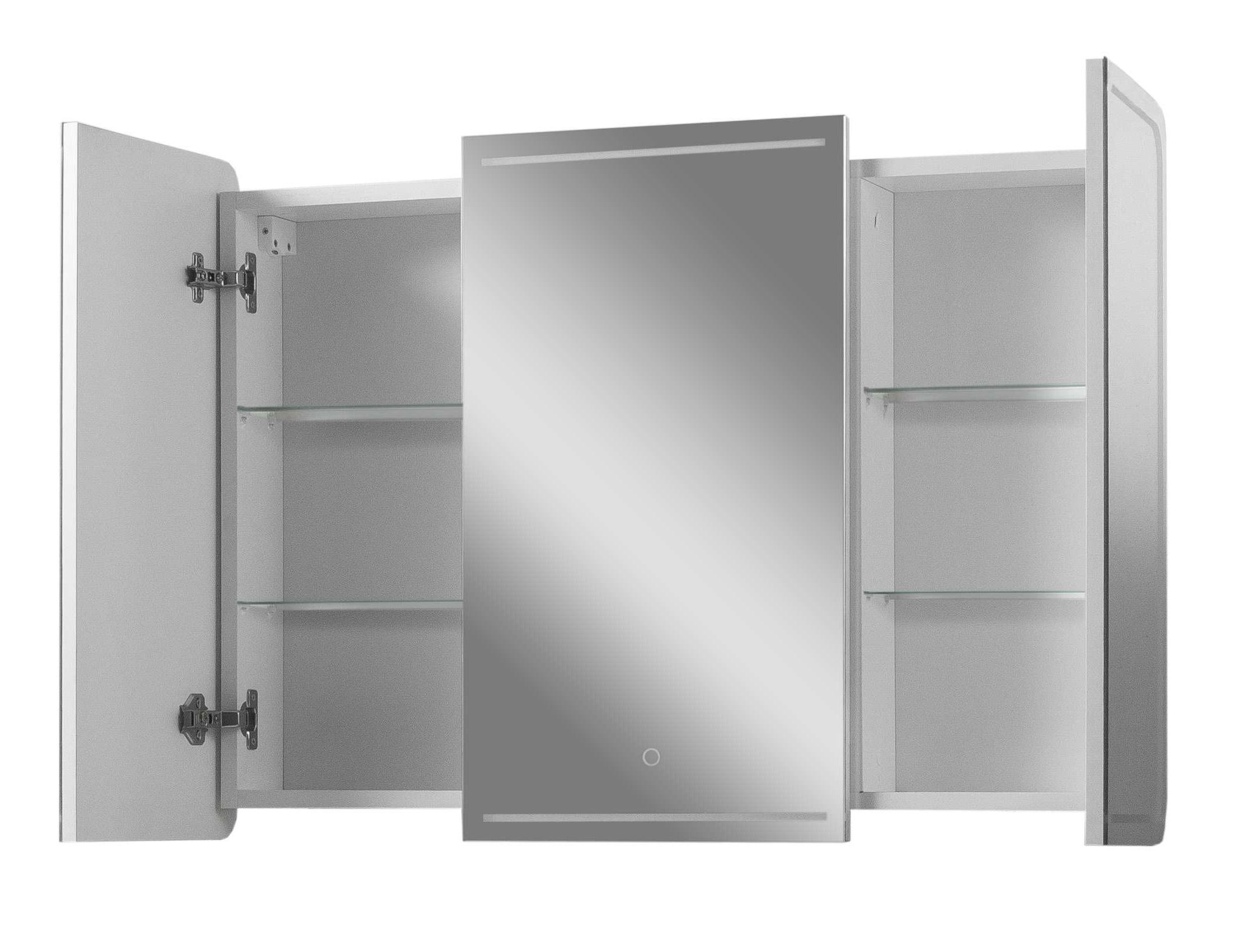 Шкаф зеркальный ЮВВИС VIVACE Z LED Touch Control 100 см Белый (UVV034) - фото 2 Шкаф зеркальный ЮВВИС VIVACE Z LED Touch Control 100 см Белый (UVV034) - фото 2