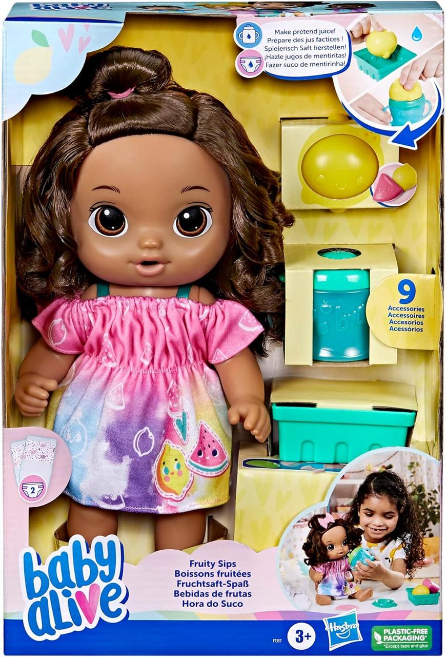 Лялька Baby Alive Fruity Sips Doll кучеряшка Lemon (2042007899)