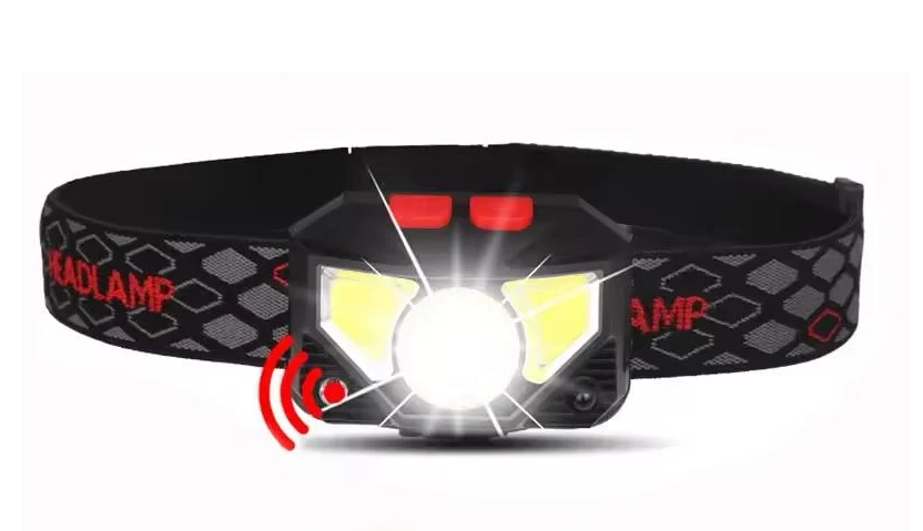 Ліхтар налобний з датчиком руху акумуляторний 8 режимів